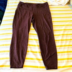 REI Co-op women’s Wallace lake leggings well loved Xl in chocolate plum